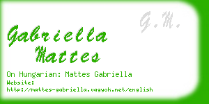 gabriella mattes business card